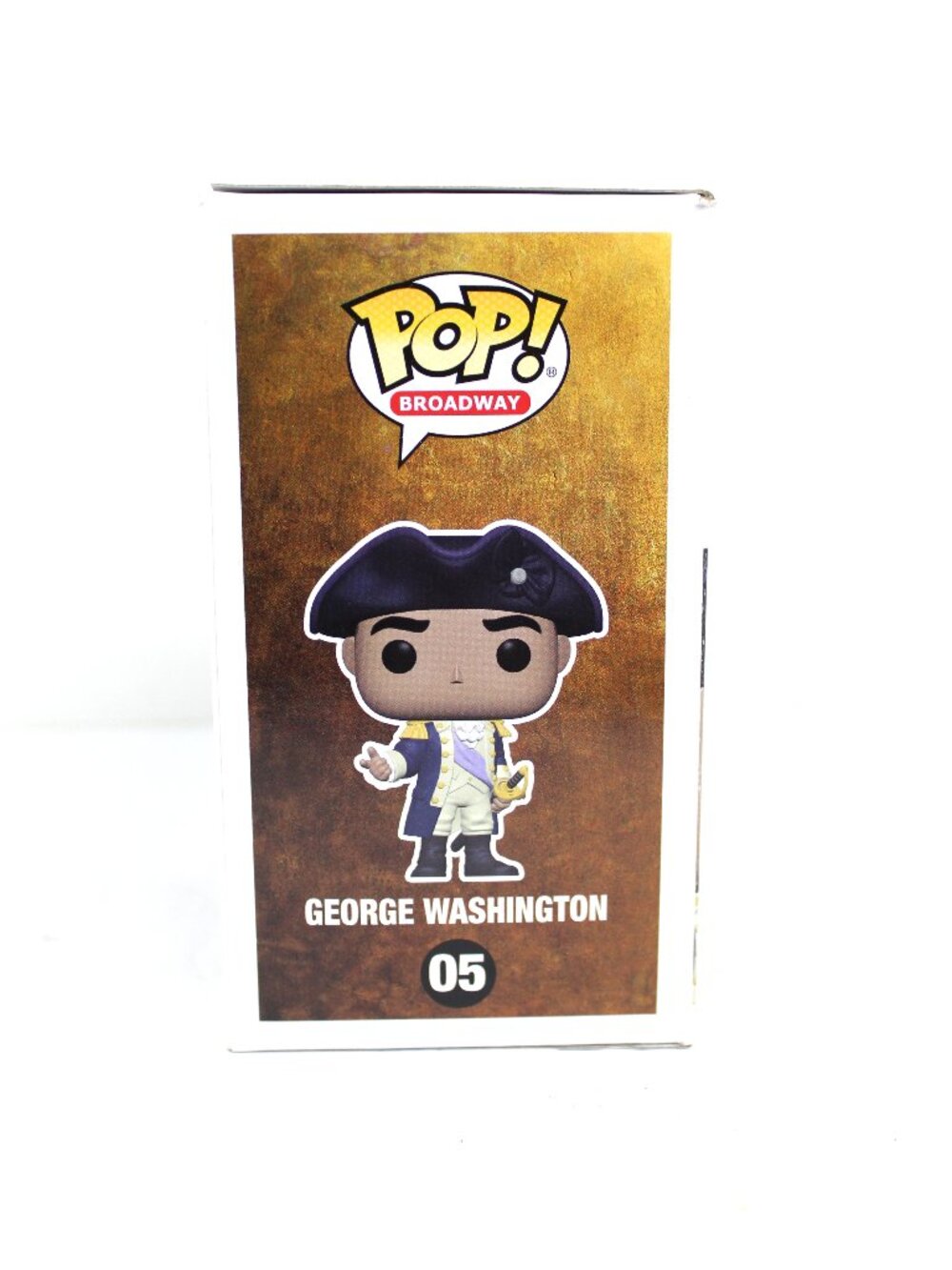 FUNKO POP! BROADWAY HAMILTON VINYL GEORGE WASHINGTON BOXED #05 NIB UNOPENED AS-I - Picture 4 of 8